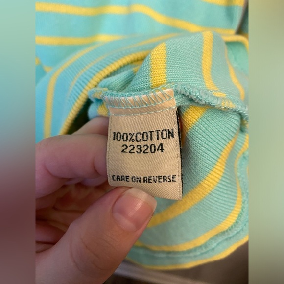 L.L. Bean quarter zip up striped sweater - Picture 3 of 9